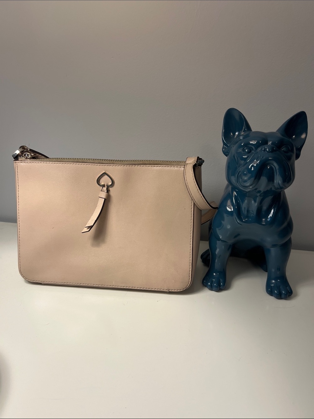 kate spade Pebbled Leather Crossbody in Light Blush